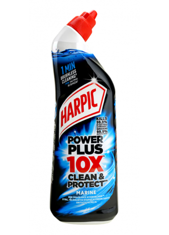 HARPIC, POWER PLUS CLEAN & PROTECT, MARINE, dezinfekcinis unitazų valiklis, 750 ml