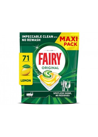 Automatinių indaplovių kapsulės FAIRY Lemon, 71vnt