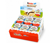 Kinder Creamy Milky & Crunchy 19g x 24 vnt dėžė. 0,59€ - vnt.