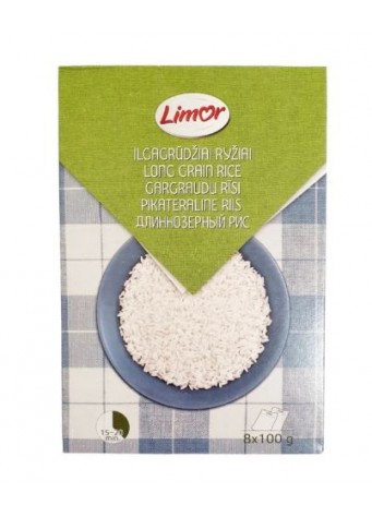 Ryžiai ilgagrūdžiai LIMOR 8x100g
