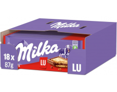  Šokoladas su „Lu“ sausainių gabalėliais | 87 g x 18 vnt.|1,39€ - vnt. 