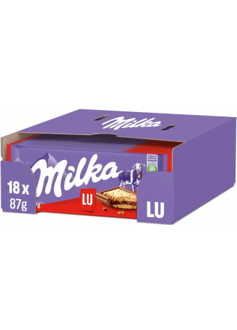  Šokoladas su „Lu“ sausainių gabalėliais | 87 g x 18 vnt.|1,39€ - vnt. 