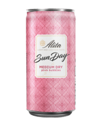 Gazuotas rausvasis pusiau sausas vyno gėrimas ALITA SUNDAY, 200 ml