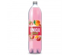 Negazuotas gaivusis gėrimas Uniqa braškių ir apelsinų skonio 1,5l