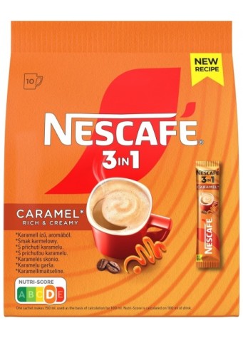 NESCAFE Kavos gėr. Caramel 3in1(maiš. 10x16g)