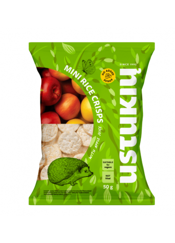 Mini ryžių trapučiai su obuolių sultimis 50g