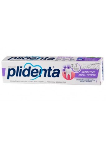 Plidenta Sensitive Multi White dantų pasta jautriems dantims 75 ml