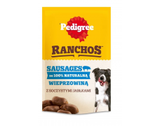 PEDIGREE Ranchos Sausages 100% kiauliena 60g natūralūs skanėstai šunims