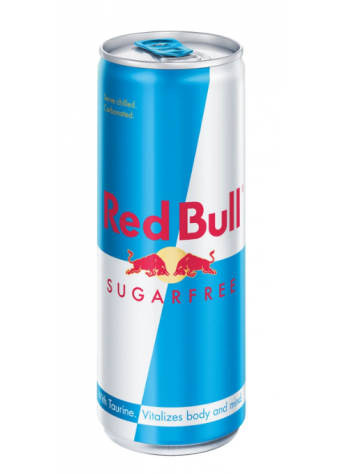 Gazuotas energinis gėrimas su saldikliais RED BULL BE CUKRAUS, 250 ml