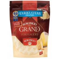 Tarkuotas kietas sūris ROKIŠKIO GRAND, 37% rieb., 100 g