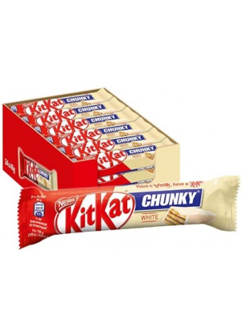 Vaflinis batonėlis KITKAT CHUNKY su baltuoju šokoladu, 40 g
