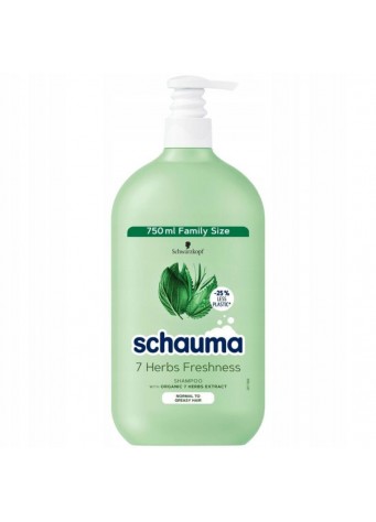 Plaukų šampūnas SCHAUMA 7 HERBS, 750 ml