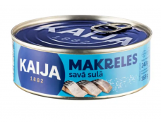  Skumbrės savo sultyse su aliejumi KAIJA, 240 g