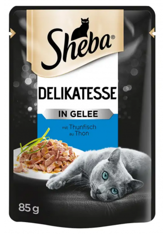 Kačių maistas Sheba su tunu 85g