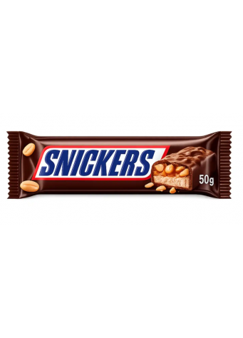 Šokoladinis batonėlis SNICKERS, 50 g