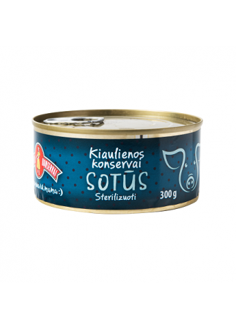 Sotūs sterilizuoti kiaulienos konservai „Mamos konservai“  300g