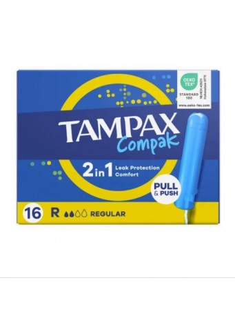 Tamponai TAMPAX Compak Regular 16vnt