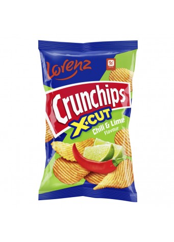 Traškučiai Lorenz aitriųjų paprikų ir žaliųjų citrinų skonio, 130g