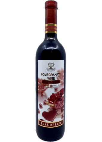 Tree of Life Pomegranate natūralus raudonųjų granatų vynas 8,5% 0,75L