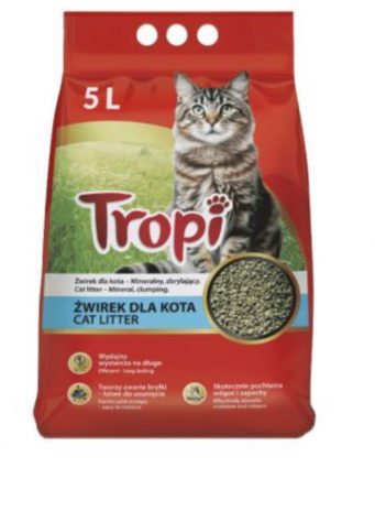 Kačių kraikas TROPI, 5 L