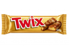 Šokoladinis batonėlis TWIX, 50 g