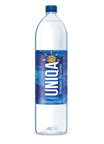 Negazuotas mineralinis vanduo UNIQA, 1,5 l