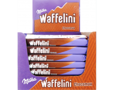 Vaflinis batonėlis MILKA WAFELINI su šokoladiniu įdaru, 31 g x 35vnt dėžė. 0,49€ vnt.