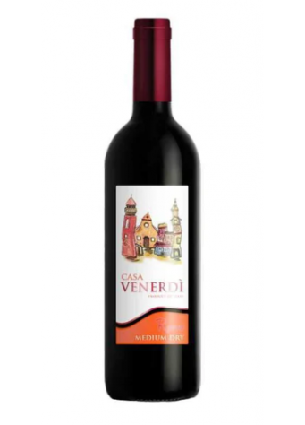 Raudonasis pusiau saldus vynas CASA VENERDI ROSSO, 750 ml (11%)