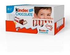 Pieninis šokoladas KINDER, 100 g x 20vnt dėžė. 1.49€ - vnt